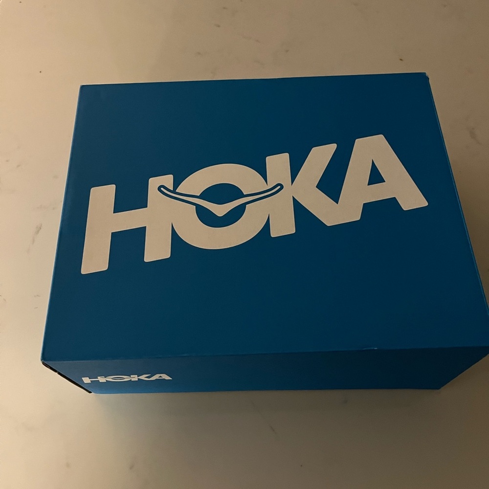 Brand new never worn HOKA M Gaviota 4 tennis shoes in box.